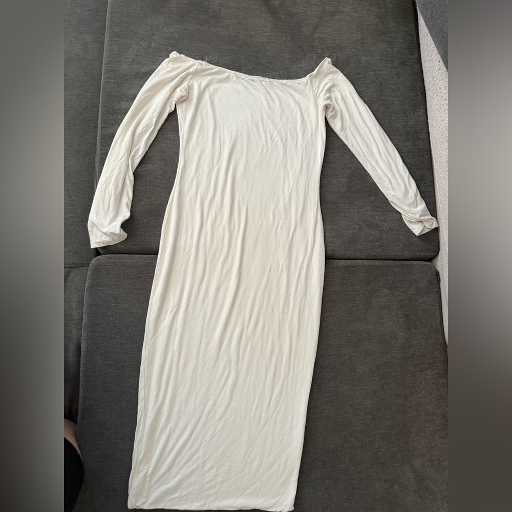 JLUXLABEL Off-Shoulder Cream Dress - Picture 2 of 4